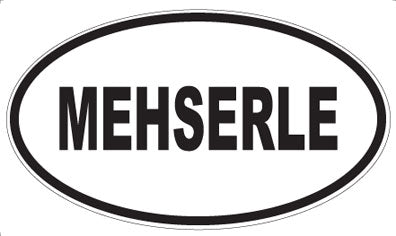 MEHSERLE - Oval Sticker