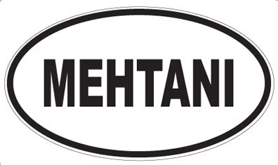 MEHTANI - Oval Magnet