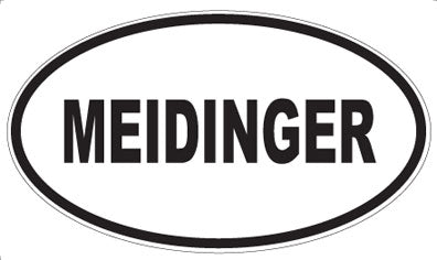 MEIDINGER - Oval Sticker