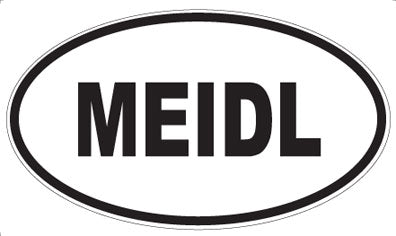 MEIDL - Oval Sticker