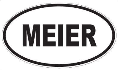 MEIER - Oval Sticker