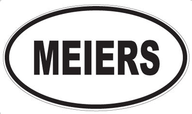 MEIERS - Oval Sticker