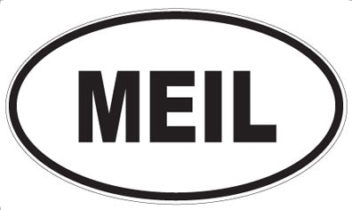 MEIL - Oval Sticker