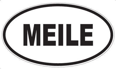 MEILE - Oval Sticker