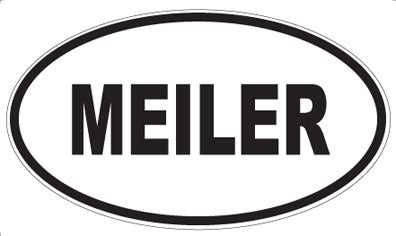 MEILER - Oval Sticker