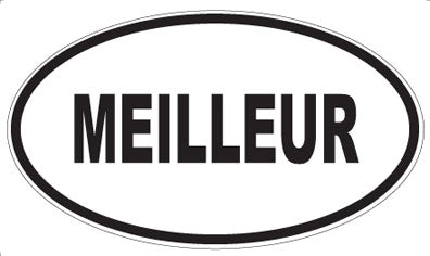 MEILLEUR - Oval Sticker