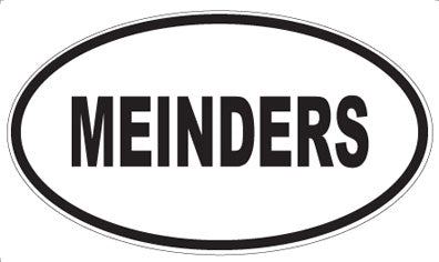 MEINDERS - Oval Magnet