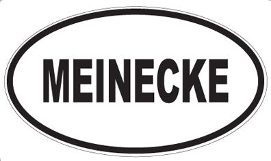 MEINECKE - Oval Sticker