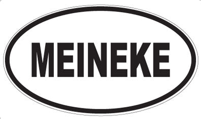 MEINEKE - Oval Sticker