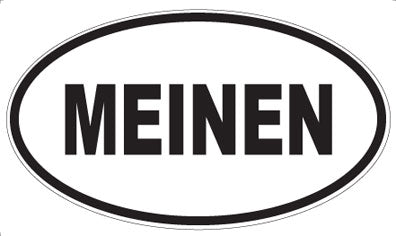 MEINEN - Oval Sticker