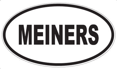 MEINERS - Oval Sticker