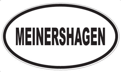 MEINERSHAGEN - Oval Sticker