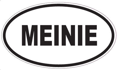 MEINIE - Oval Sticker
