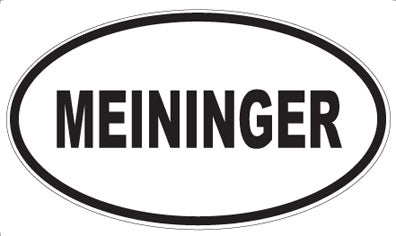 MEININGER - Oval Sticker