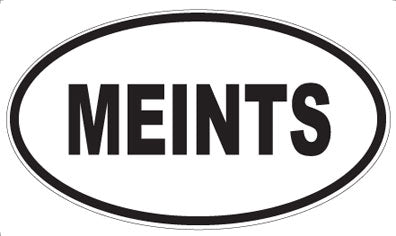MEINTS - Oval Sticker