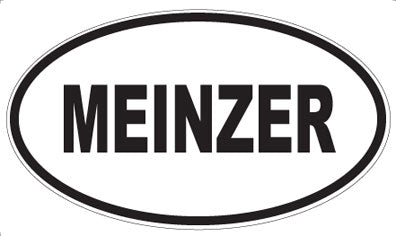 MEINZER - Oval Sticker