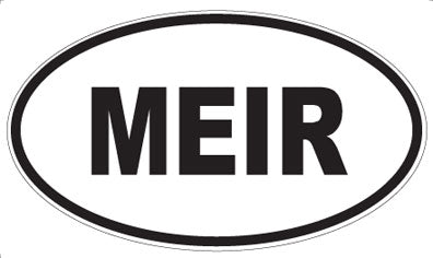 MEIR - Oval Sticker