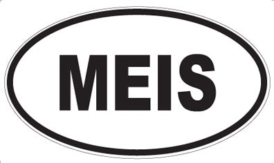 MEIS - Oval Sticker
