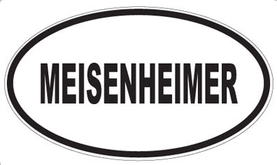MEISENHEIMER - Oval Magnet