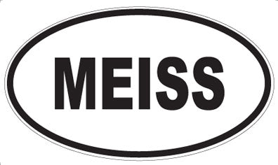 MEISS - Oval Sticker