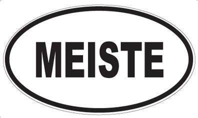MEISTE - Oval Sticker