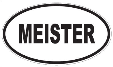 MEISTER - Oval Sticker