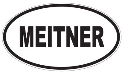 MEITNER - Oval Magnet