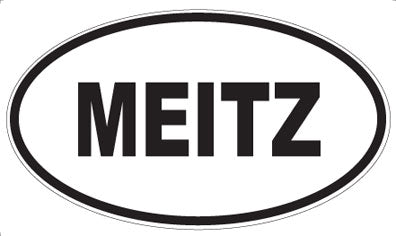 MEITZ - Oval Sticker