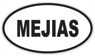 MEJIAS - Oval Sticker