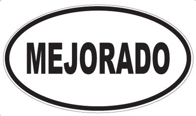 MEJORADO - Oval Magnet