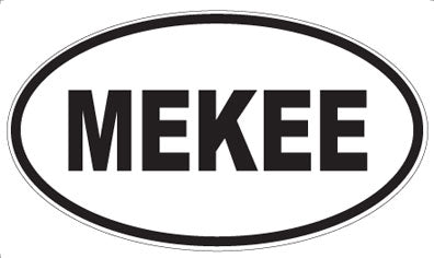 MEKEE - Oval Sticker