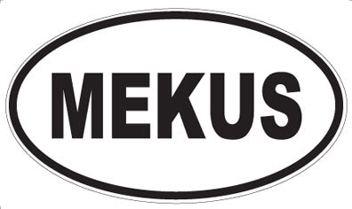 MEKUS - Oval Sticker