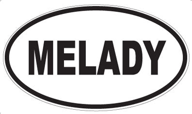 MELADY - Oval Sticker