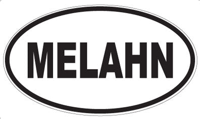 MELAHN - Oval Sticker