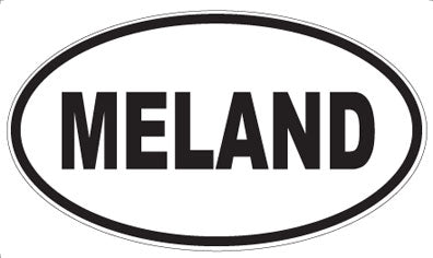 MELAND - Oval Sticker
