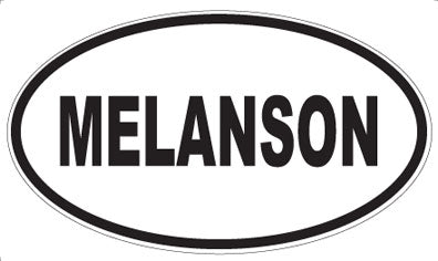 MELANSON - Oval Magnet