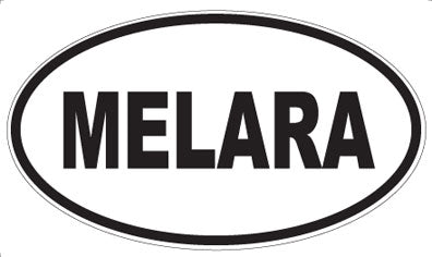 MELARA - Oval Sticker