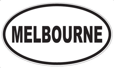 MELBOURNE - Oval Sticker