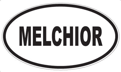 MELCHIOR - Oval Sticker