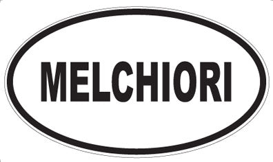 MELCHIORI - Oval Sticker