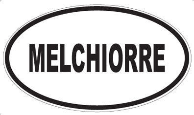MELCHIORRE - Oval Sticker