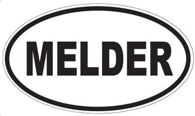 MELDER - Oval Sticker