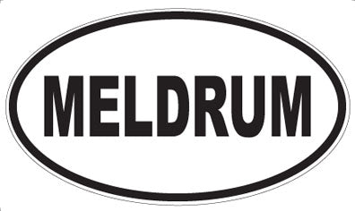 MELDRUM - Oval Sticker