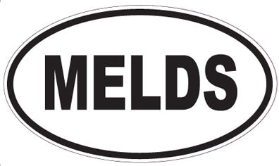 MELDS - Oval Sticker