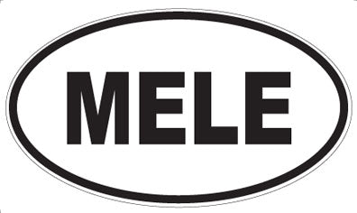 MELE - Oval Sticker