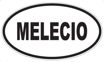 MELECIO - Oval Sticker
