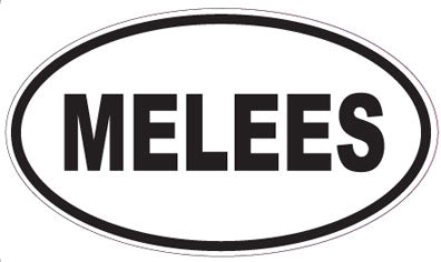 MELEES - Oval Sticker