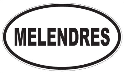 MELENDRES - Oval Sticker