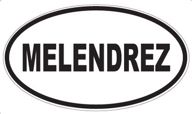 MELENDREZ - Oval Magnet