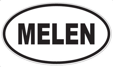 MELEN - Oval Magnet